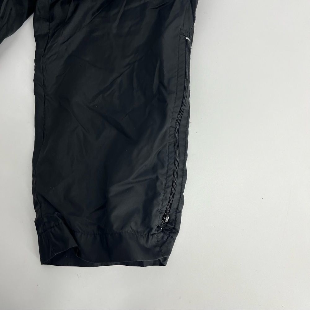 Vintage Nike Pants Womens Medium Black Sweat Track 90s Nylon Joggers Lightweight - Picture 5 of 7